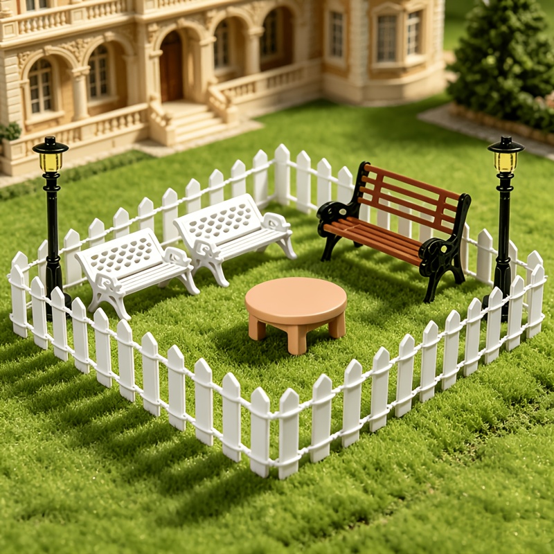 10pcs Plastic Model Set for Micro-landscape Garden Decoration